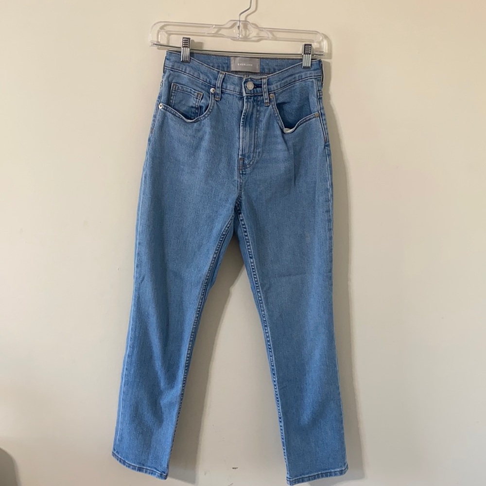 Everlane | High Waist Straight Leg Ankle Light Wash Denim | Size 26